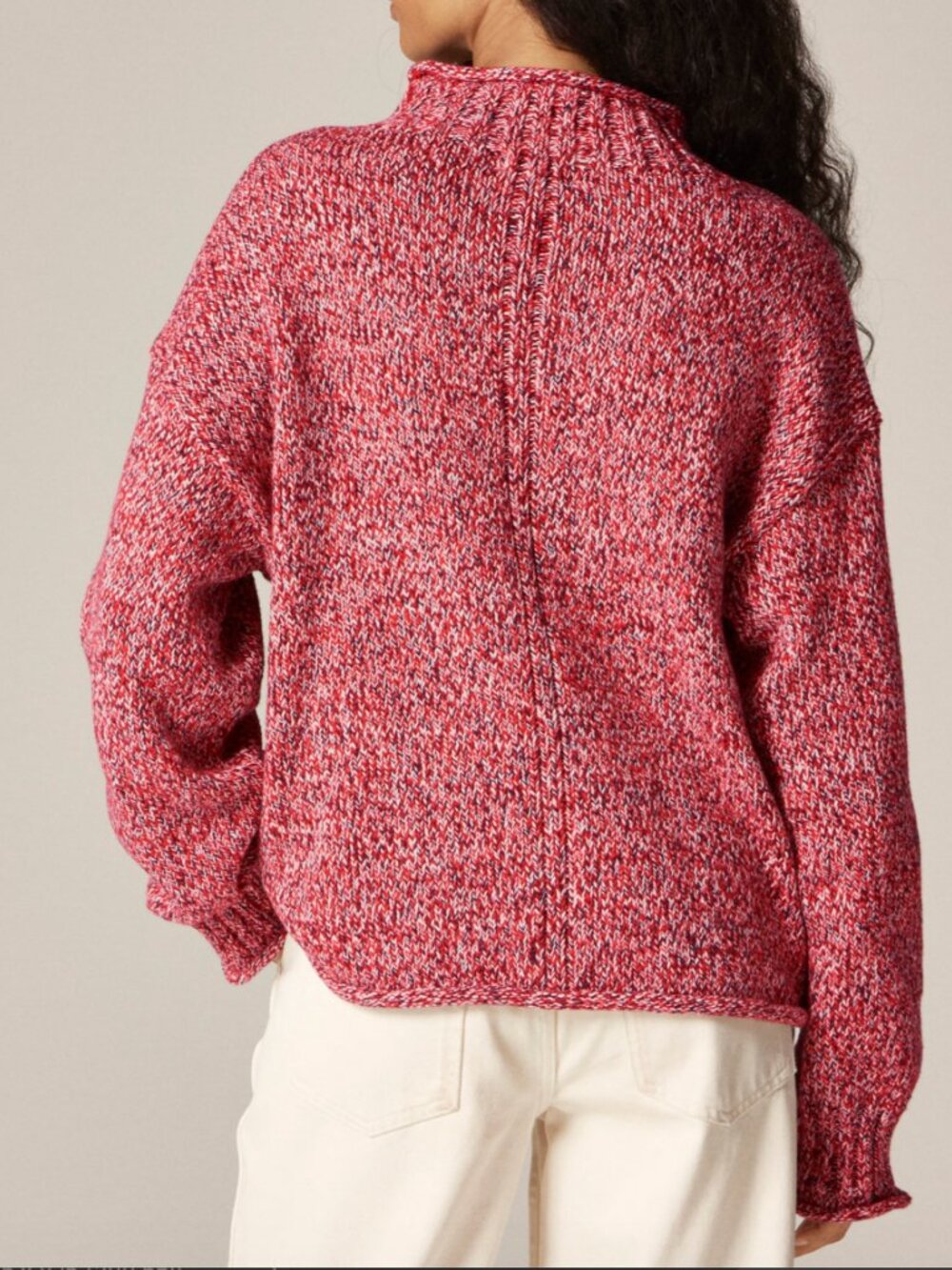 J.Crew Rollneck Sweater 2025 Red Marle - Picture 6 of 7